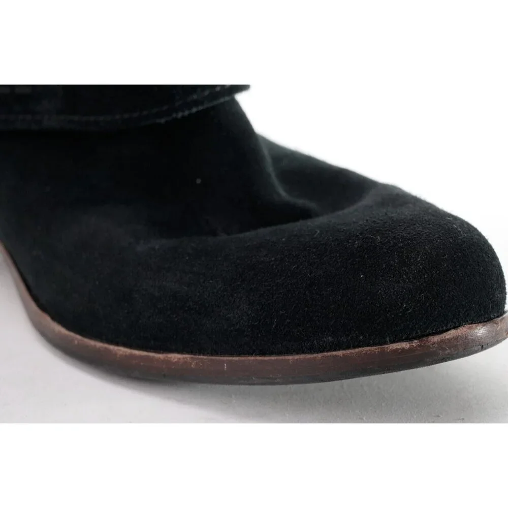 UGG Austin Black Suede Pull On Ankle Boots Bootie Suede Us 6 Eur 37